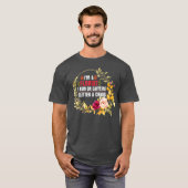 Ik ben een Florist die ik rondloop op cafeïnegeel  T-shirt (Voorkant volledig)