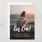 Ik ben Eén! | Foto overlay 1e verjaardag Kaart (Voorkant / Achterkant)