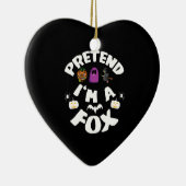 Ik ben een Fox Funny Halloween Costume Gift. Keramisch Ornament (Rechts)