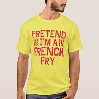Ik ben een Franse Fry, Funny Halloween Costumes. T-shirt