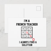 Ik ben een Franse lerares, ik vind altijd een oplo Briefkaart (Voorkant / Achterkant)