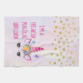 Ik ben een Freakin Magical Unicorn Funny Theedoek (Horizontaal)