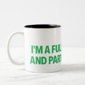 Ik ben een fulltime geek en parttime nerd mok (Links)