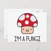 Ik ben een Fungi Fun Guy-paddenstoel Briefkaart (Voorkant / Achterkant)