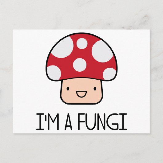 Ik ben een Fungi Fun Guy-paddenstoel Briefkaart (Voorkant)