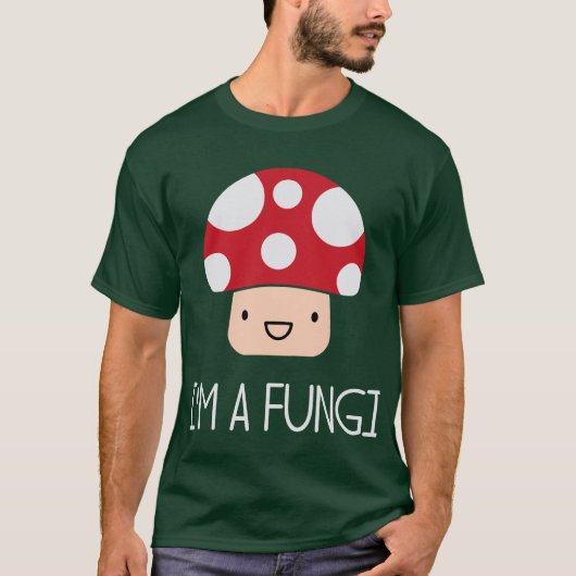 Ik ben een Fungi Fun Guy-paddenstoel T-shirt (Voorkant)