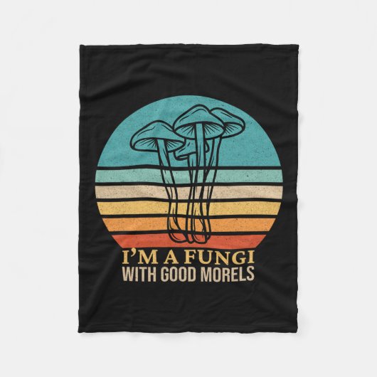 Ik ben een Fungi Funny Morel Mushroom Foraging Fun Fleece Deken (Voorkant)