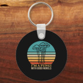 Ik ben een Fungi Funny Morel Mushroom Foraging Fun Sleutelhanger (Voorkant)