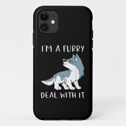 Ik ben een furry, accepteer het, schattige furry f Case-Mate iPhone case (Achterkant)