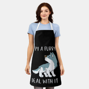 Ik ben een furry, accepteer het, schattige furry f schort