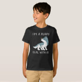 Ik ben een furry, accepteer het, schattige furry f t-shirt (Voorkant volledig)