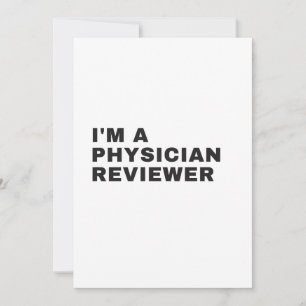 IK BEN EEN FYSICIAANSE HERZIENING BEDANKKAART