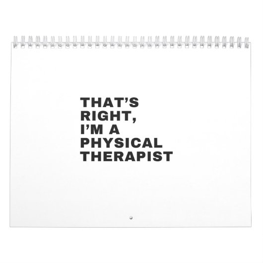 IK BEN EEN FYSIEKE THERAPIST. KALENDER (Hoes)