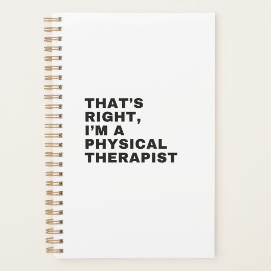 IK BEN EEN FYSIEKE THERAPIST. PLANNER (Voorkant)