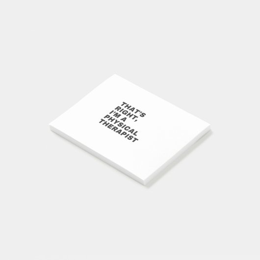 IK BEN EEN FYSIEKE THERAPIST. POST-IT® NOTES (Schuin)