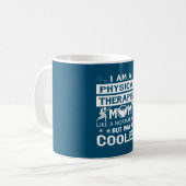 Ik ben een fysiotherapeut moeder koffiemok (Voorkant links)