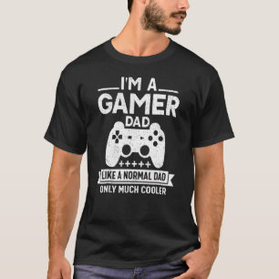 Ik ben een gamer pa Retro Style Video Game Father T-shirt