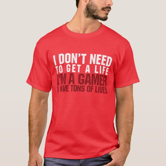Ik ben een Gamer T-shirt (Voorkant)