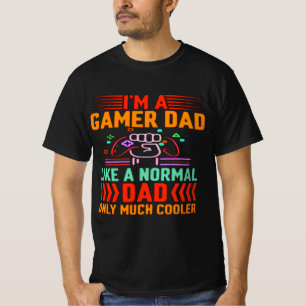 Ik ben een gamer vader als een normale vader, maar t-shirt