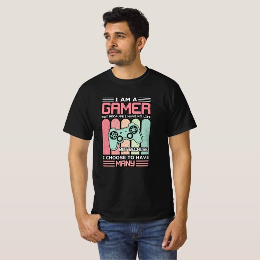 Ik ben een gamer | Videospel T-shirt (Voorkant volledig)