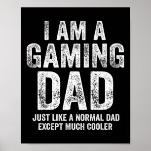 Ik ben een gaming vader video gamer papa geschenke poster