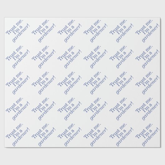 Ik ben een Gardener Cadeaupapier (Vlak)