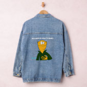 Ik ben een gastheer van een slechte televisiepop denim jacket (Hangar)