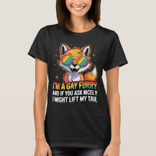 Ik ben een gay furry en als je aardig vraagt til i t-shirt