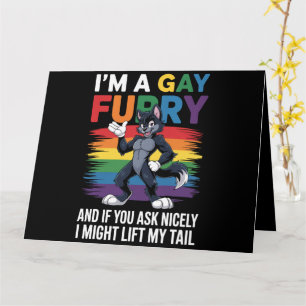 Ik ben een gay furry regenboog vos wolf pride mont kaart