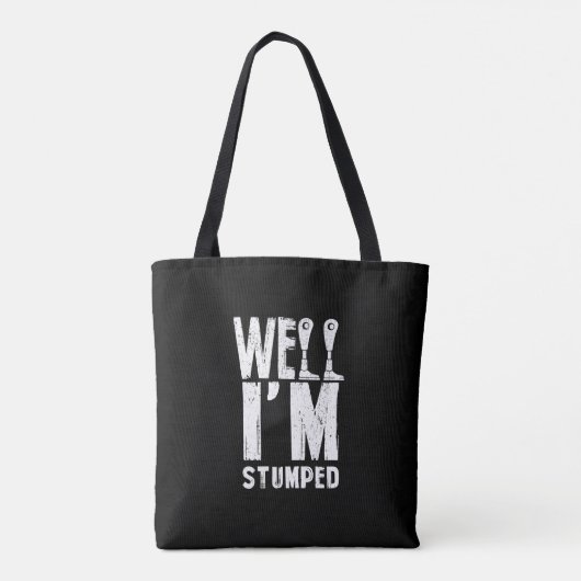 Ik ben een geamputeerde prothetische been geampute tote bag (Achterkant)
