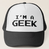 Ik ben een Geek Coffee Mok Trucker Pet (Voorkant)