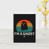 Ik ben een geest grappig gezegde  Halloween Costu Kaart (Gele Bloem)