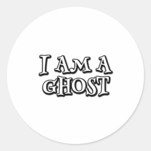 Ik ben een geest ronde sticker