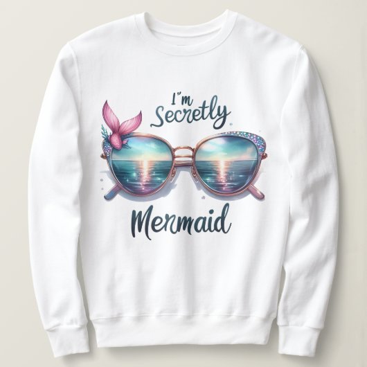 Ik ben een geheime zeemeermin T-shirt (Design voorkant)