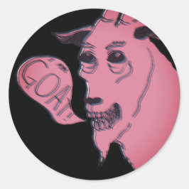 Ik ben een geit ronde sticker