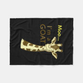 Ik ben een geiteklets die Giraffe verwart Fleece Deken (Voorkant (Horizontaal))