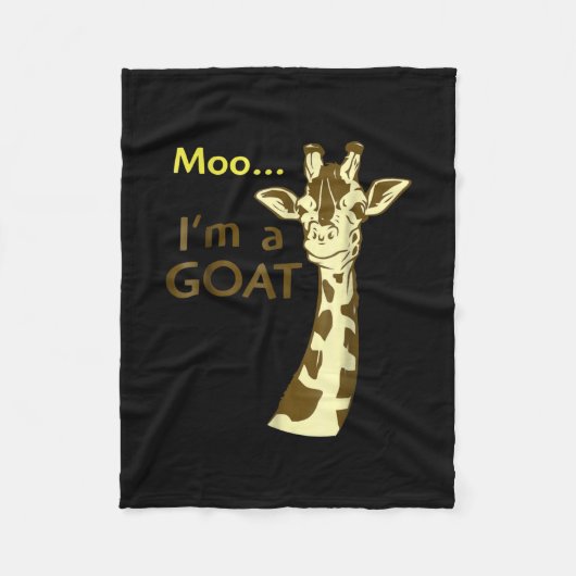 Ik ben een geiteklets die Giraffe verwart Fleece Deken (Voorkant)