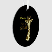 Ik ben een geiteklets die Giraffe verwart Ornament (voorkant)