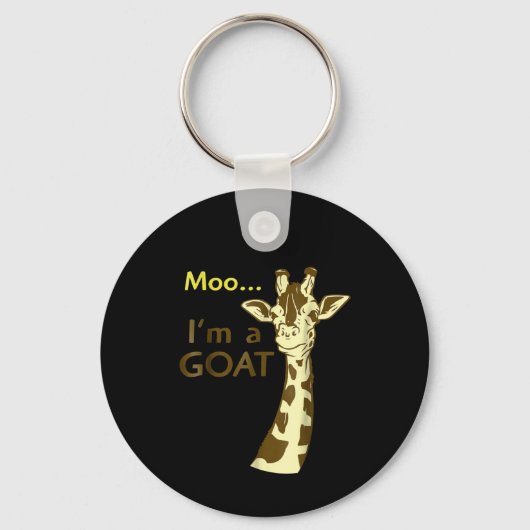 Ik ben een geiteklets die Giraffe verwart Sleutelhanger (Voorkant)
