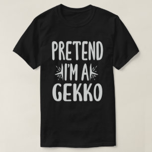 Ik ben een Gekko Easy Lazy Halloween Costume. T-shirt