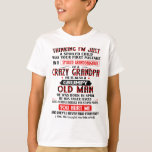 Ik ben een geknipte kleindochter van een gekke opa t-shirt<br><div class="desc">Ik ben een geknipte kleindochter van een gekke opa</div>