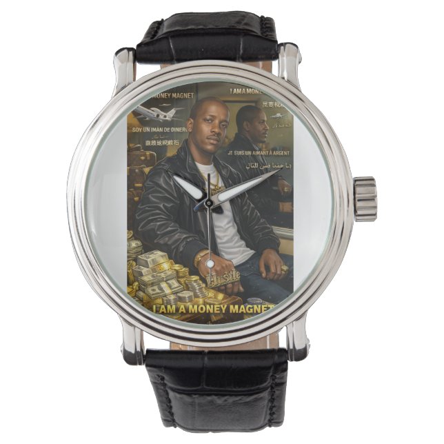 IK BEN EEN GELDMAGNEET HORLOGE (Voorkant)