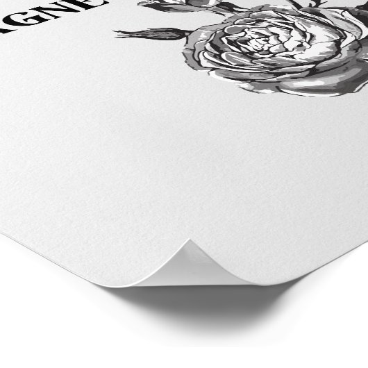 Ik ben een geldmagneetbevestiging: Minimalistische Poster (Hoek)