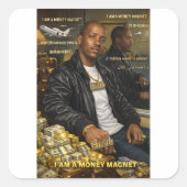 IK BEN EEN GELDMAGNET STICKERS (Voorkant)