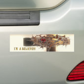 Ik ben een gelovige! bumpersticker (Op auto)