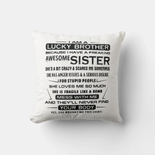 Ik ben een gelukkige broeder cadeau voor broer kussen