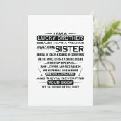 Ik ben een gelukkige broeder cadeautje voor broer aankondiging (Staand voorkant)