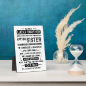 Ik ben een gelukkige broeder kerstcadeautje voor b fotoplaat (Zijkant)