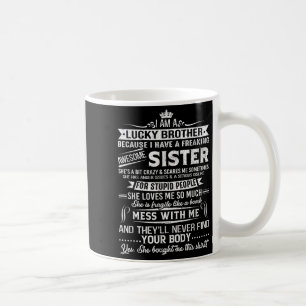 Ik ben een gelukkige broer cadeau voor broer van z koffiemok