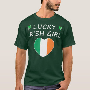 Ik ben een gelukkige Ierse meid Vakantie Ierland  T-shirt